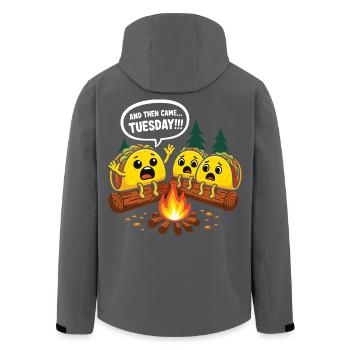 Et puis sont venus les amateurs de tacos du mardi - Veste softshell homme en polyester recyclé Stanley/Stella - noir - Dos - AI Model Male 185 light (185cm)