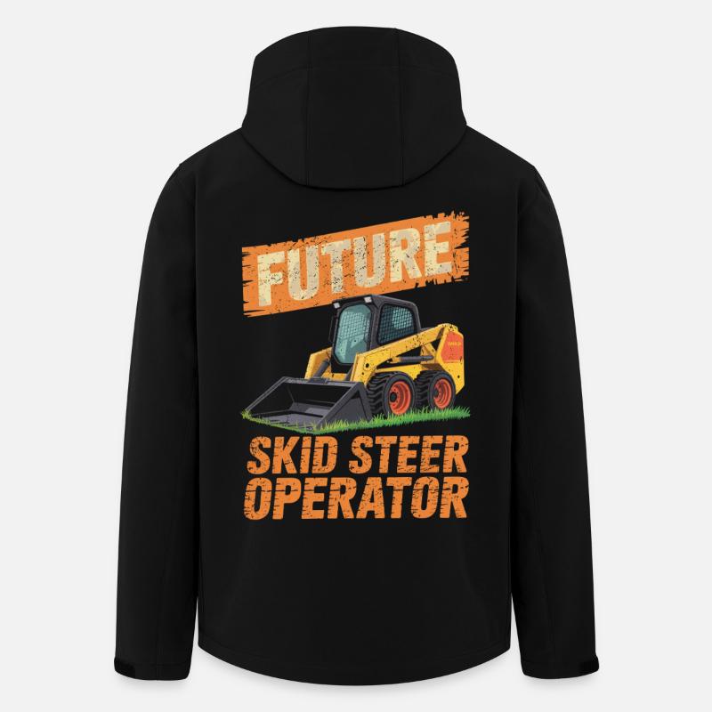Opérateur de chargeuse compacte Chargeuse compacte - Veste softshell homme en polyester recyclé Stanley/Stella - noir