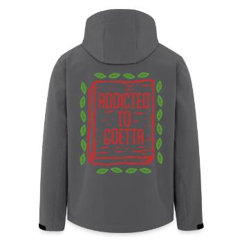 Goetta Sausage - Men’s Recycled Softshell Jacket by Stanley/Stella - black - Back - AI Model Male 185 light (185cm)