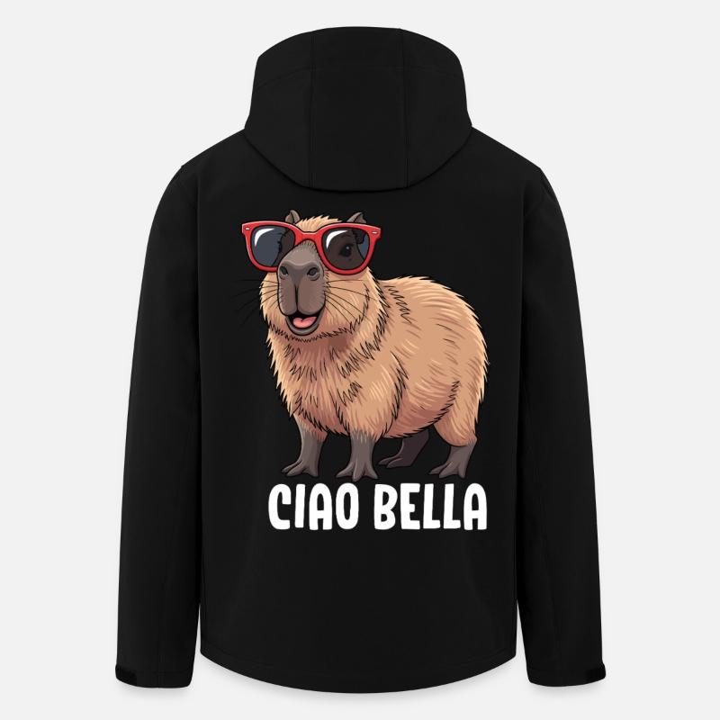 Ciao Bella - Recycelte Männer Softshell-Jacke von Stanley/Stella - Schwarz