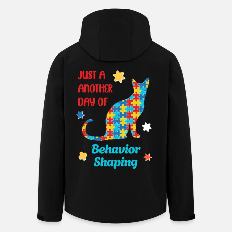 Be Kind – Sensibilisation à l’autisme - Veste softshell homme en polyester recyclé Stanley/Stella - noir