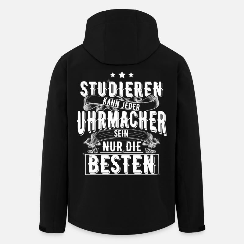 Uhrmacher - Recycelte Männer Softshell-Jacke von Stanley/Stella - Schwarz
