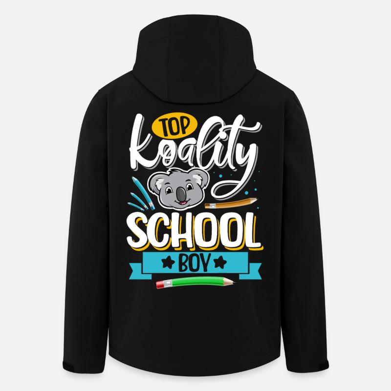 École Koala - Veste softshell homme en polyester recyclé Stanley/Stella - noir