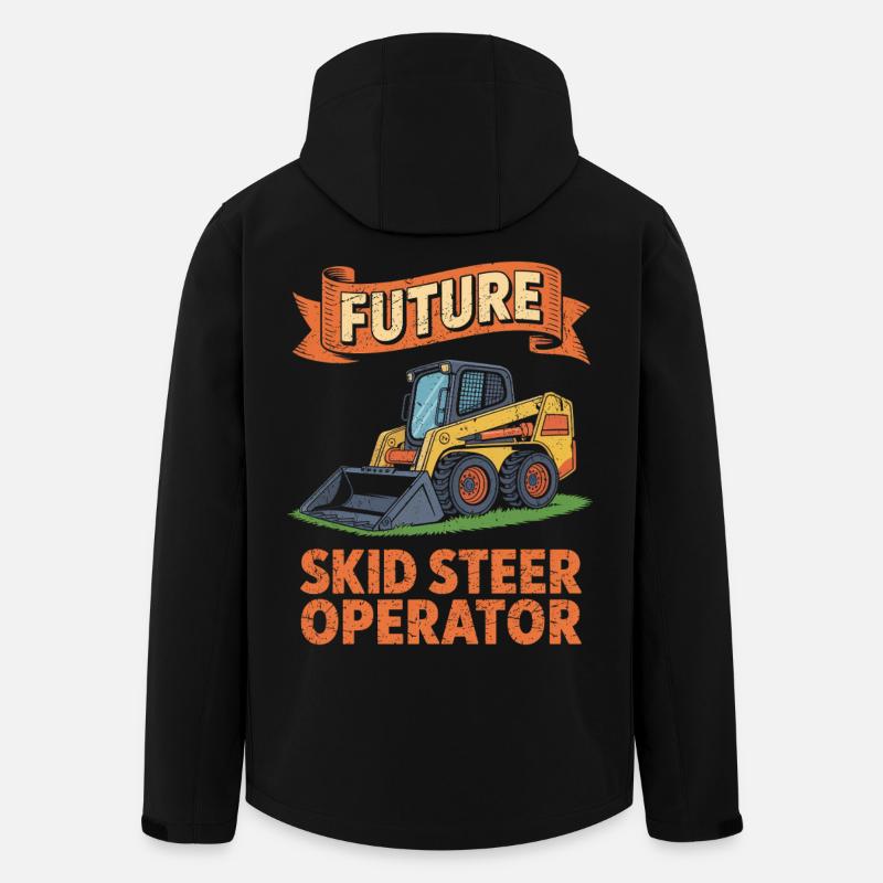 Kompaktlader Skid Steer Operator - Recycelte Männer Softshell-Jacke von Stanley/Stella - Schwarz