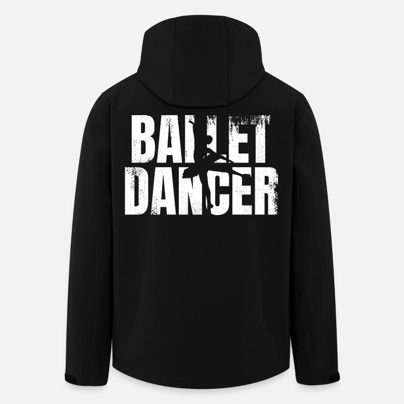 Funny ballet dancer - Men’s Recycled Softshell Jacket by Stanley/Stella - black
