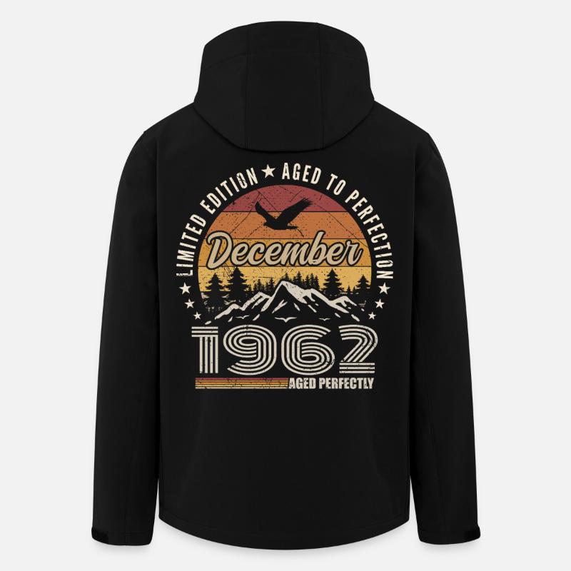 Dezember 1962 Originalausgabe Dezember-Geschenk - Recycelte Männer Softshell-Jacke von Stanley/Stella - Schwarz