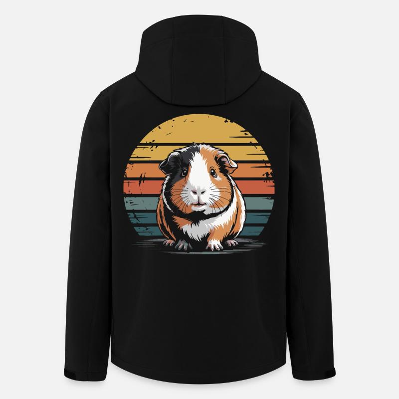 Meerschweinchen, süß - Recycelte Männer Softshell-Jacke von Stanley/Stella - Schwarz