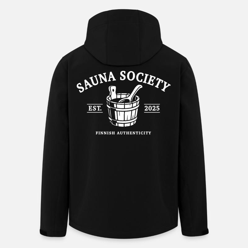 Sauna Society - Sauna - Saying - Men’s Recycled Softshell Jacket by Stanley/Stella - black