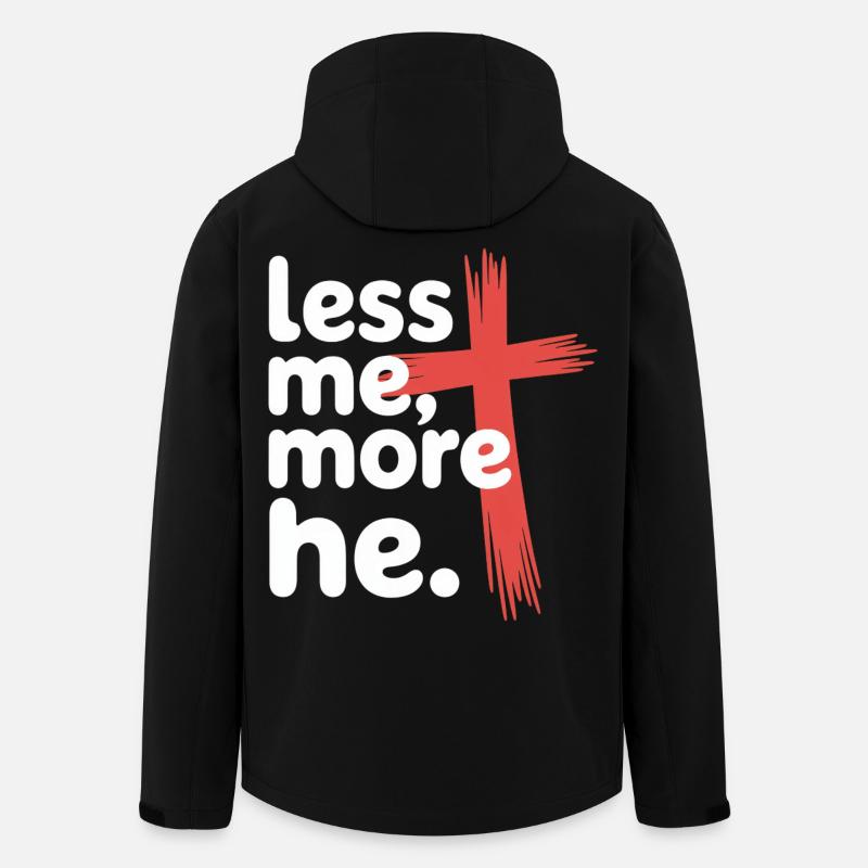 Moins moi plus Il Foi chrétienne - Veste softshell homme en polyester recyclé Stanley/Stella - noir
