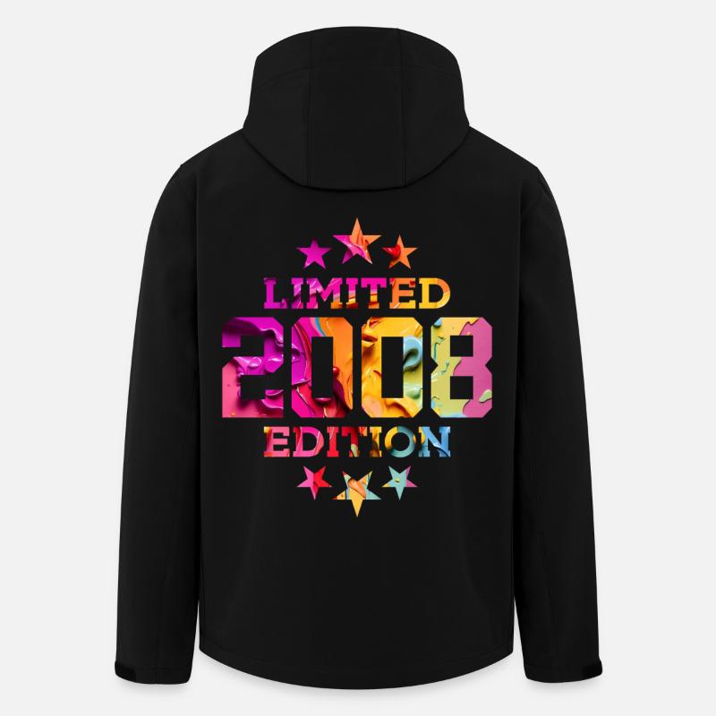 ÉDITION LIMITÉE 2008 18E ANNIVERSAIRE - Veste softshell homme en polyester recyclé Stanley/Stella - noir