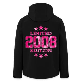 LIMITED EDITION 2008 18TH BIRTHDAY - Men’s Recycled Softshell Jacket by Stanley/Stella - black - Back - AI Model Male 185 light (185cm)