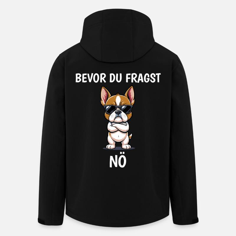 Bevor Du Fragst NÖ Bulldog - Recycelte Männer Softshell-Jacke von Stanley/Stella - Schwarz