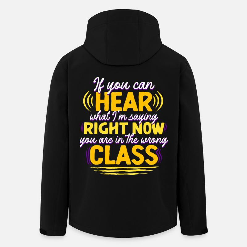 ASL Sign Language Interpreter - Men’s Recycled Softshell Jacket by Stanley/Stella - black