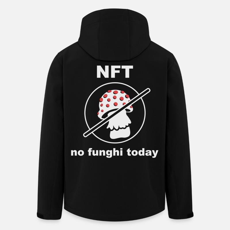 NFT - No funghi Today - Men’s Recycled Softshell Jacket by Stanley/Stella - black