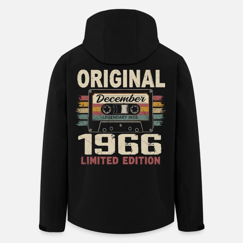 Cadeau D'anniversaire Décembre 1966 - Veste softshell homme en polyester recyclé Stanley/Stella - noir