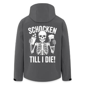 Schocken Till I Die! Schock Aus Sklett Schock out! - Men’s Recycled Softshell Jacket by Stanley/Stella - black - Back - AI Model Male 185 light (185cm)
