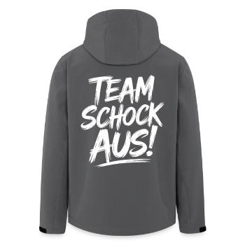 Schocken Game - Team Schock Out! Jule Rolls the Dice - Men’s Recycled Softshell Jacket by Stanley/Stella - black - Back - AI Model Male 185 light (185cm)