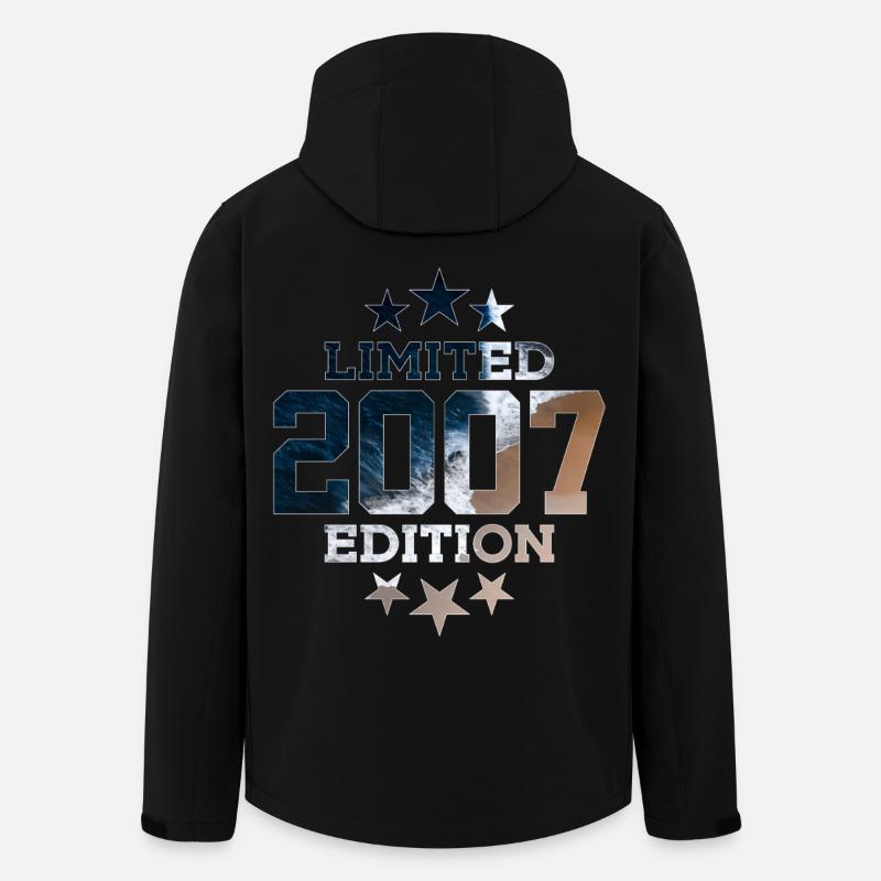 ÉDITION LIMITÉE 2007 19E ANNIVERSAIRE - Veste softshell homme en polyester recyclé Stanley/Stella - noir