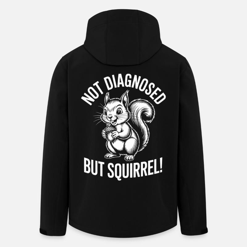 Non diagnostiqué – Écureuil - Veste softshell homme en polyester recyclé Stanley/Stella - noir