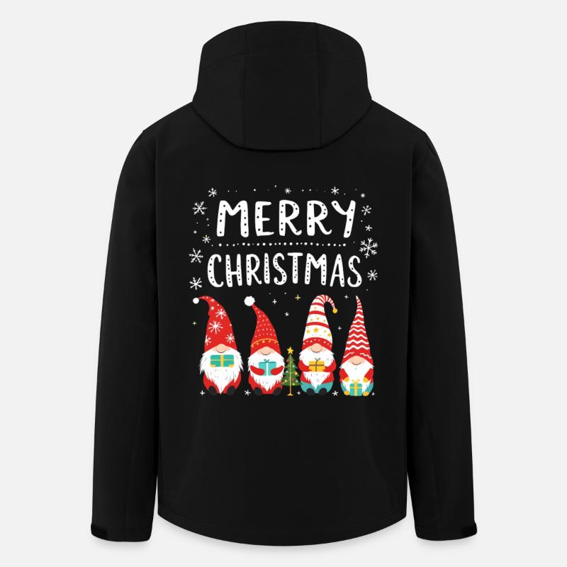 Merry Christmas Wichtel Weihnachten - Recycelte Männer Softshell-Jacke von Stanley/Stella - Schwarz