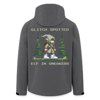 Bug entdeckt: Elf mit Sneakers | LARP Glitch - Recycelte Männer Softshell-Jacke von Stanley/Stella - Schwarz - Hinten - AI Model Male 185 light (185cm)