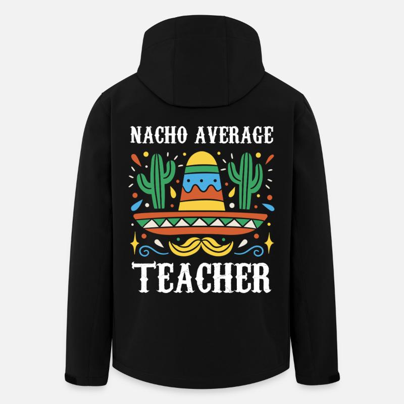 Nacho Average Teacher - Men’s Recycled Softshell Jacket by Stanley/Stella - black