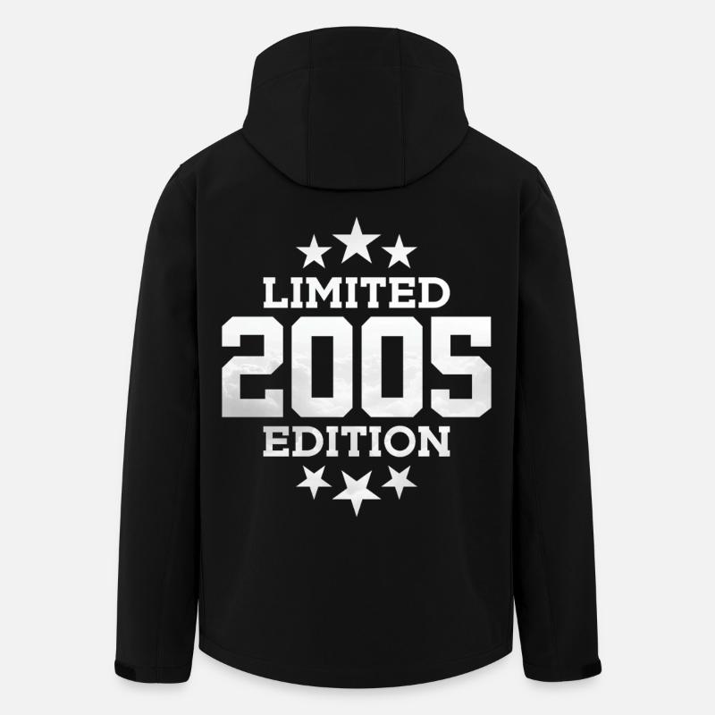 ÉDITION LIMITÉE 21E ANNIVERSAIRE 2005 - Veste softshell homme en polyester recyclé Stanley/Stella - noir