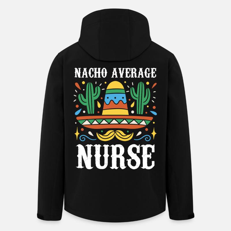 Nacho Average Nurse - Men’s Recycled Softshell Jacket by Stanley/Stella - black