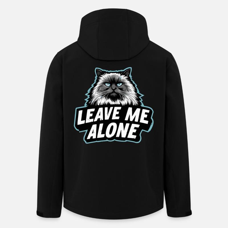 LAISSEZ-MOI TRANQUILLE - Funny Ragdoll Cat Design - Veste softshell homme en polyester recyclé Stanley/Stella - noir