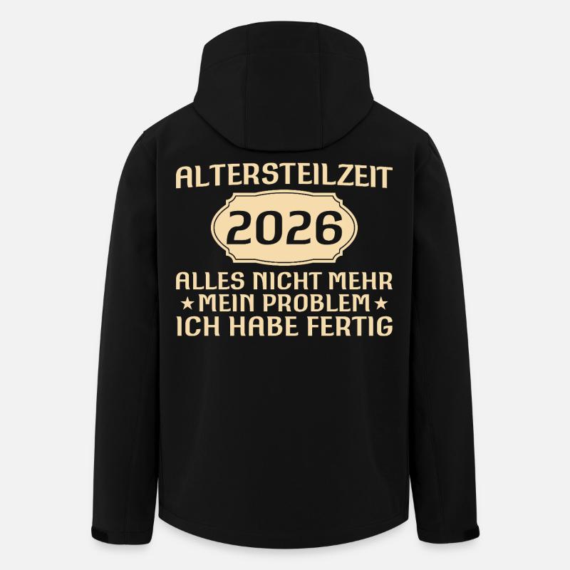 Altersteilzeit Spruch Kollege Frührente 2026 - Recycelte Männer Softshell-Jacke von Stanley/Stella - Schwarz