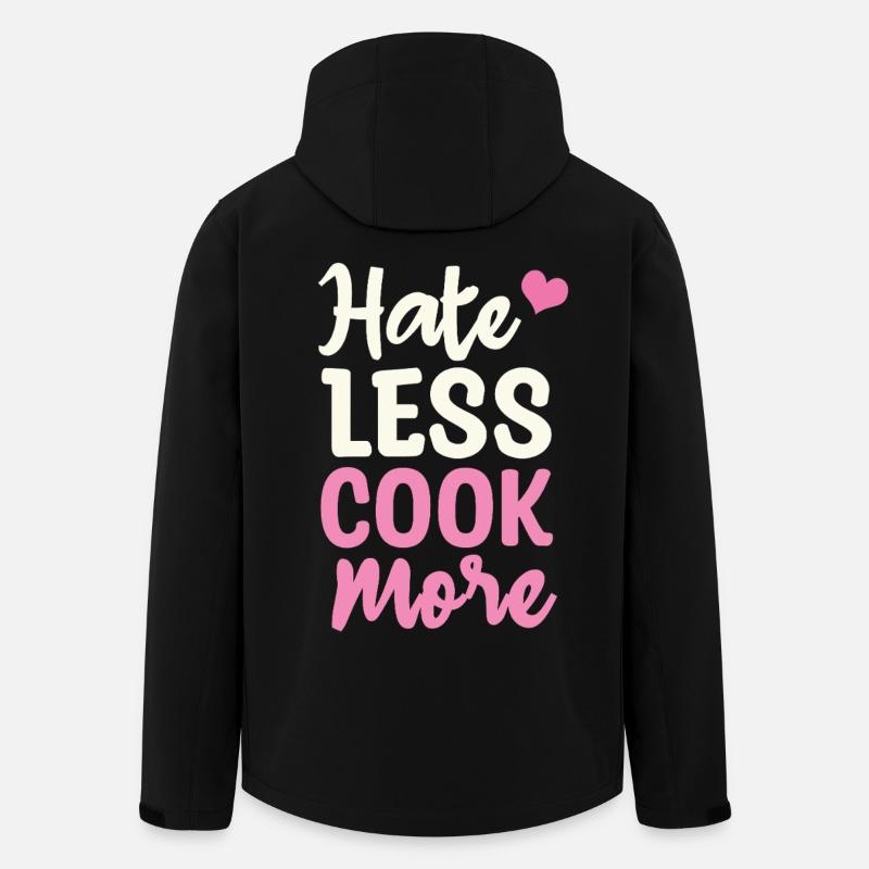 Hate less cook more - Men’s Recycled Softshell Jacket by Stanley/Stella - black