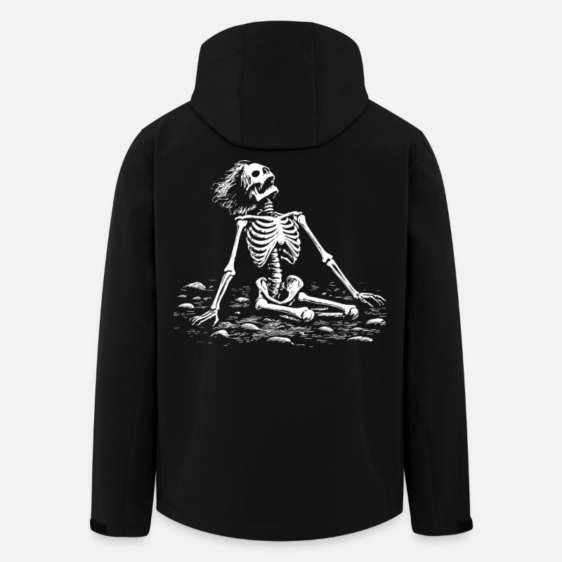 Skelett Kunst Dunkel Gothic Design Mystisch - Recycelte Männer Softshell-Jacke von Stanley/Stella - Schwarz