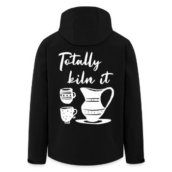 Totalement bin it illustration de cuisine de café - Veste softshell homme en polyester recyclé Stanley/Stella - noir - Dos - AI Model Male 185 light (185cm)