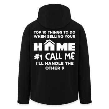 Top 10 Spruch zum Hausverkauf - Recycelte Männer Softshell-Jacke von Stanley/Stella - Schwarz - Hinten - AI Model Male 185 light (185cm)