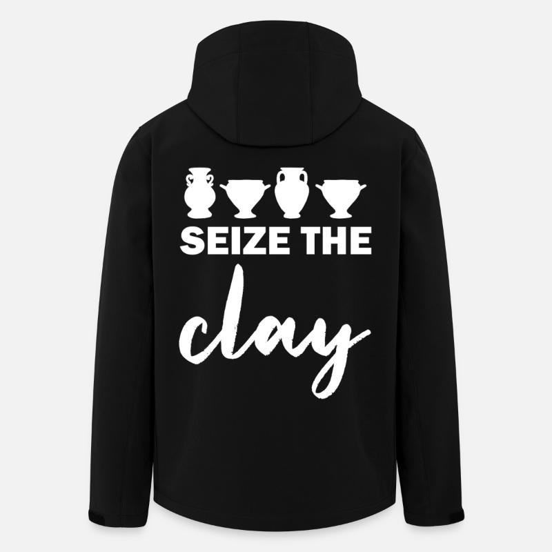 Seize The Day Trophy Silhouette - Men’s Recycled Softshell Jacket by Stanley/Stella - black