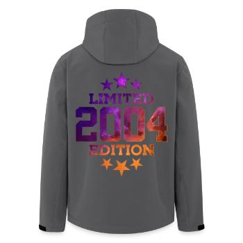 ÉDITION LIMITÉE 2004 22E ANNIVERSAIRE - Veste softshell homme en polyester recyclé Stanley/Stella - noir - Dos - AI Model Male 185 light (185cm)