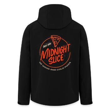 Midnight Slice - Recycelte Männer Softshell-Jacke von Stanley/Stella - Schwarz - Hinten - AI Model Male 185 light (185cm)