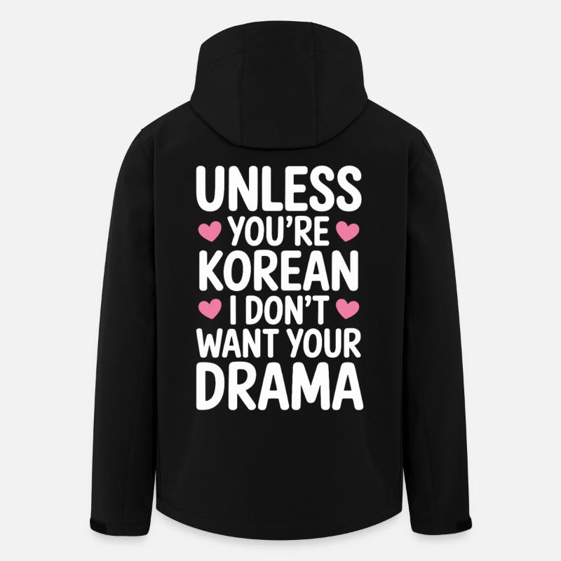 Unless you're Korean K-drama - Men’s Recycled Softshell Jacket by Stanley/Stella - black