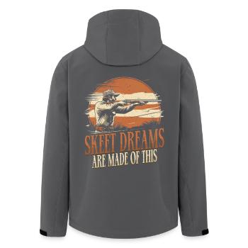 Tontaubenschießen Skeet Dreams - Recycelte Männer Softshell-Jacke von Stanley/Stella - Schwarz - Hinten - AI Model Male 185 light (185cm)