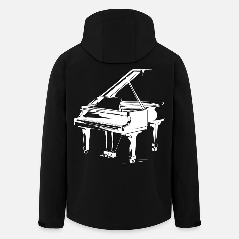 Wing Sketch - Men’s Recycled Softshell Jacket by Stanley/Stella - black