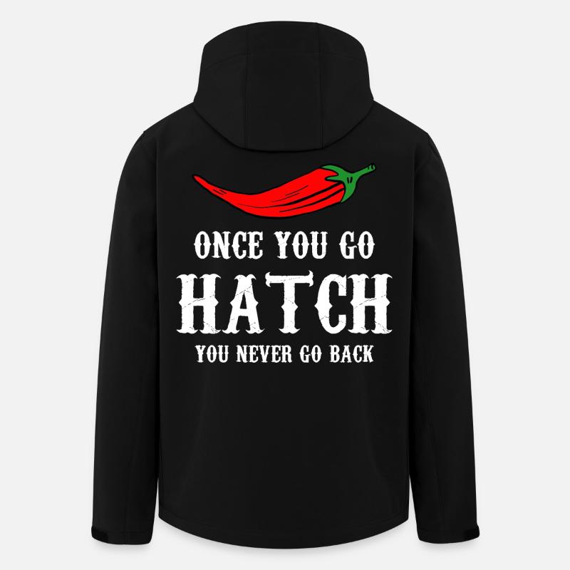 Hatch Chili Bold Typography - Recycelte Männer Softshell-Jacke von Stanley/Stella - Schwarz