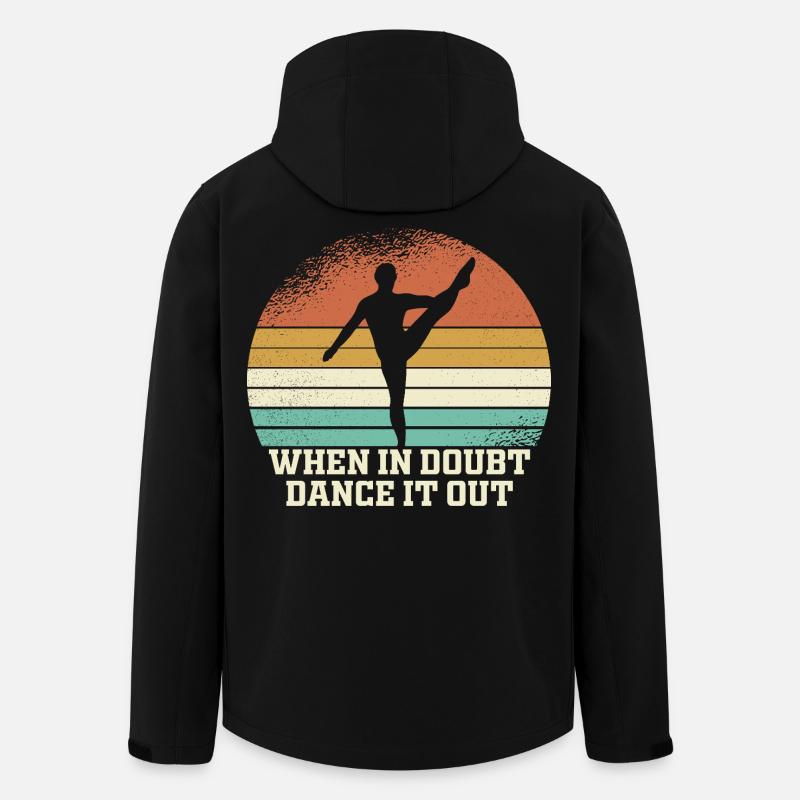Dance of Doubt Retro Sunset - Men’s Recycled Softshell Jacket by Stanley/Stella - black