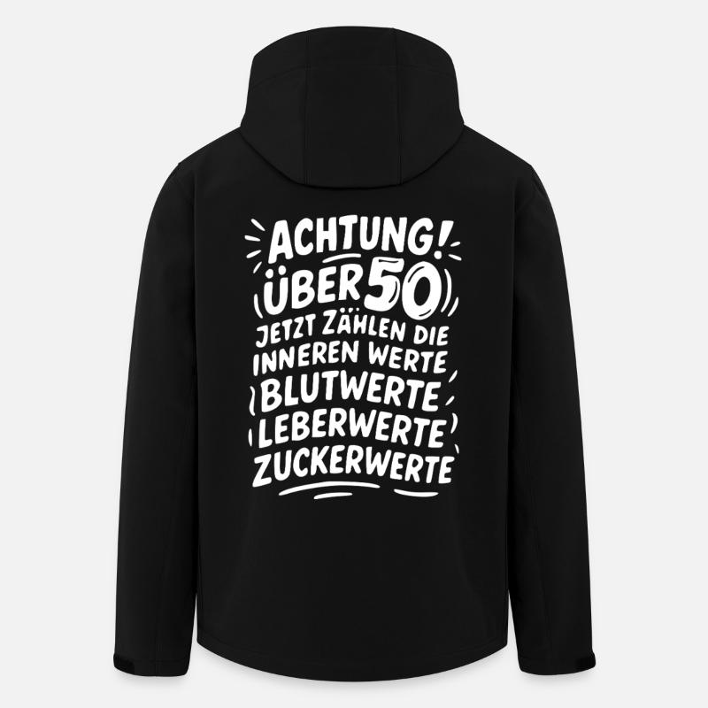 Achtung Über 50 Werte - Recycelte Männer Softshell-Jacke von Stanley/Stella - Schwarz