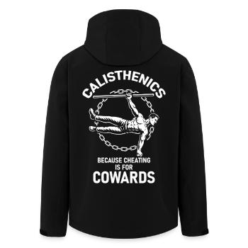 Calisthenics Fitness Gym Training Workout - Recycelte Männer Softshell-Jacke von Stanley/Stella - Schwarz - Hinten - AI Model Male 185 light (185cm)