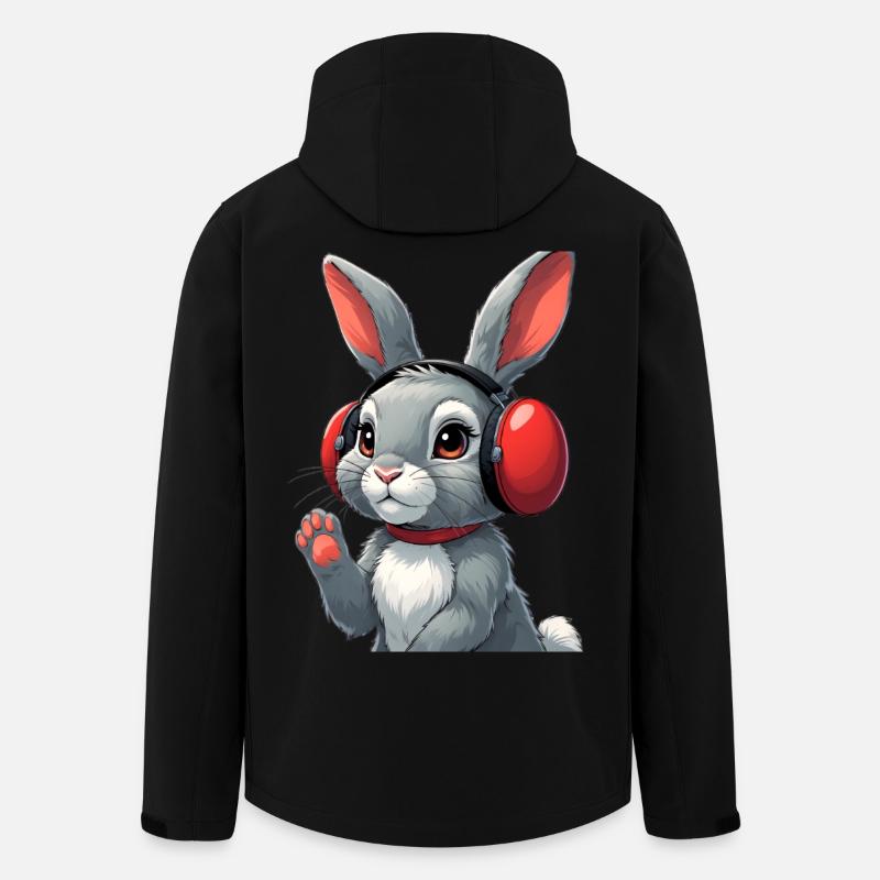 Casque Bunny Cuddly Bunny - Veste softshell homme en polyester recyclé Stanley/Stella - noir
