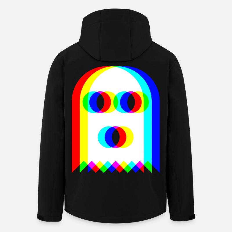 👻 RGB Ghost - Men’s Recycled Softshell Jacket by Stanley/Stella - black