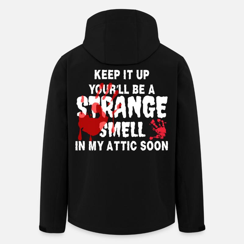 Attic Echoes Red Hand - Men’s Recycled Softshell Jacket by Stanley/Stella - black