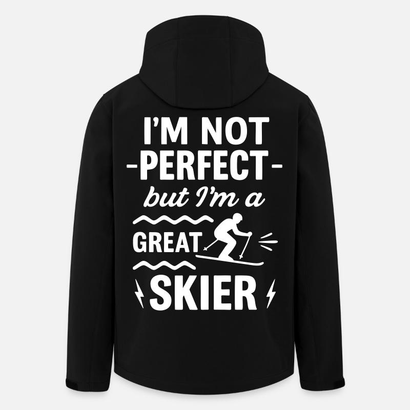 Super Skier Winter Mountain - Men’s Recycled Softshell Jacket by Stanley/Stella - black