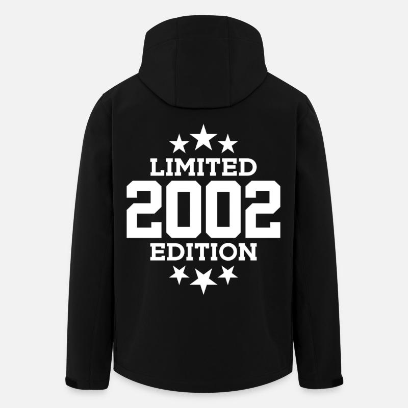 ÉDITION LIMITÉE 2002 24E ANNIVERSAIRE - Veste softshell homme en polyester recyclé Stanley/Stella - noir