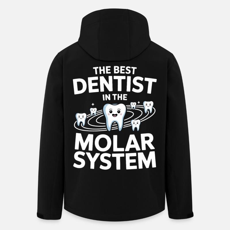 Zahnhelden Molar System - Recycelte Männer Softshell-Jacke von Stanley/Stella - Schwarz